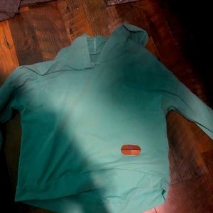 teal and light teal ombré sweatshirt very soft